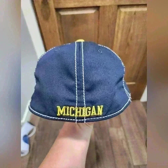 University of Michigan Wolverines Adidas Baseball Hat Cap S/M Adult - Picture 3 of 4